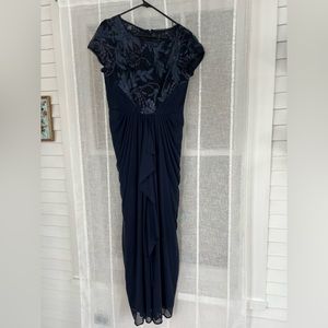 Navy Adrianna Papell Maxi Dress